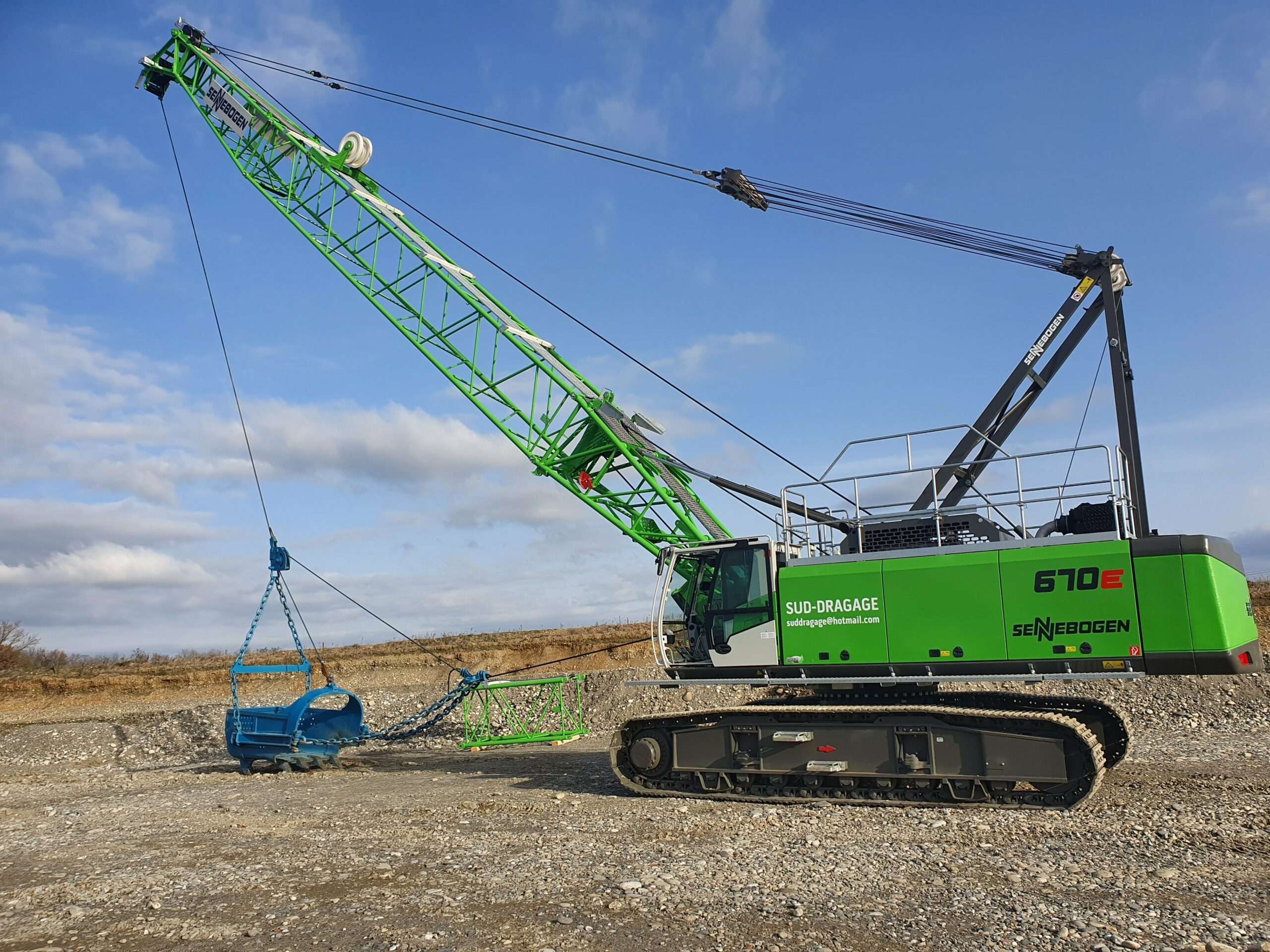 Sud Dragage, spécialiste du dragage, de l’extraction et de l’excavation - utilisation dragline